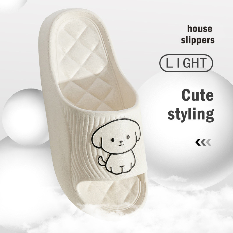 Couple Cute Pillow Slippers Female Summer Wear 2024 New Bathroom Bath Non-Slip Indoor Home Eva Thick Bottom Sandals 5ba4