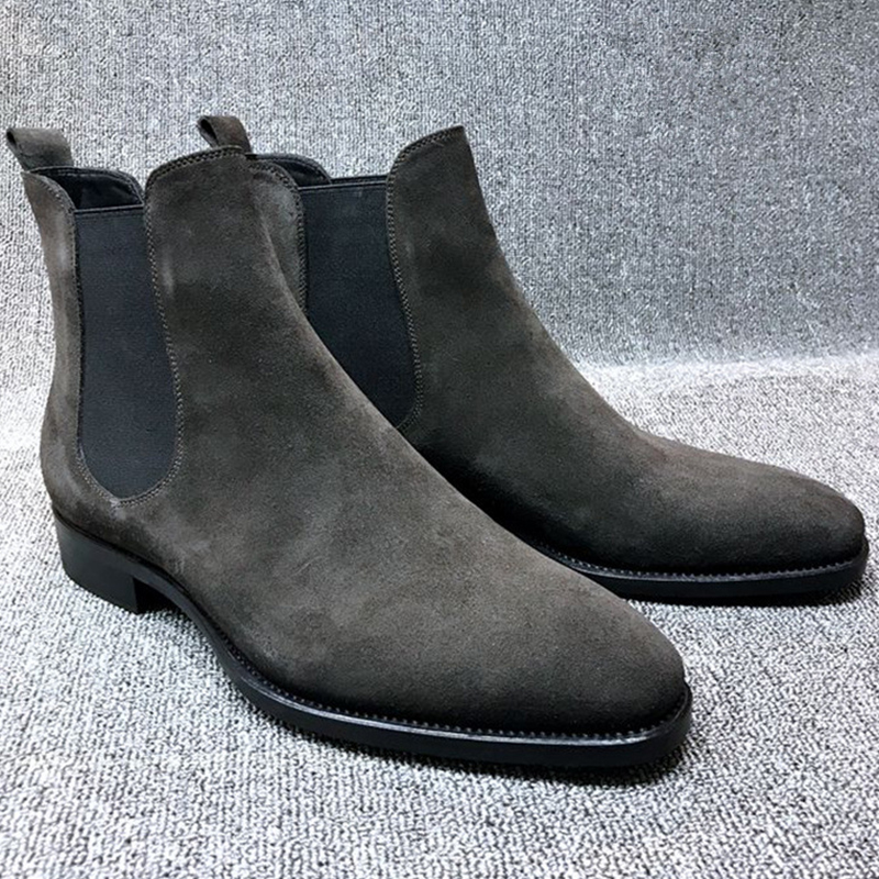 Chelsea Boots Men Shoes 2024 New Men Boots Luxury Winter Boots Men Ankle Boots Male Dress Shoes Plus Size 48 Botas De Hombre