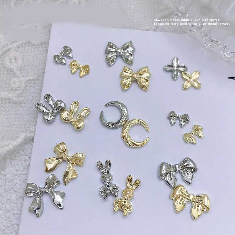 10 Butterfly Accessories Ribbon Accessories Ribbon Decoration for Nail Charm Bow Charm Nail Patterns Bow Kavay Charm Nail Accessories W240829