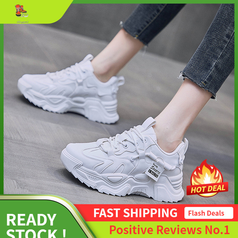 Ddmysports Spring New Korean Dad Ins Trendy Student Sports Running Shoes Women S Breathability Increase K OUTDOOR