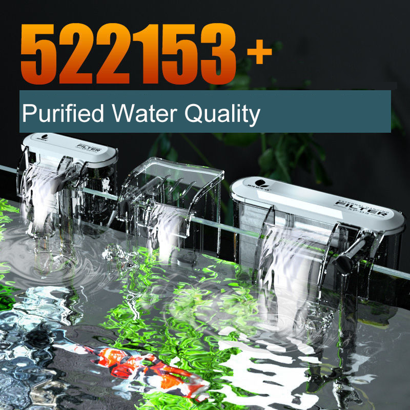 Fish Tank Filter Manure Cleaner Silent Suspension Oxygen Pump External Waterfall Filter Equipment Aquarium Accessories