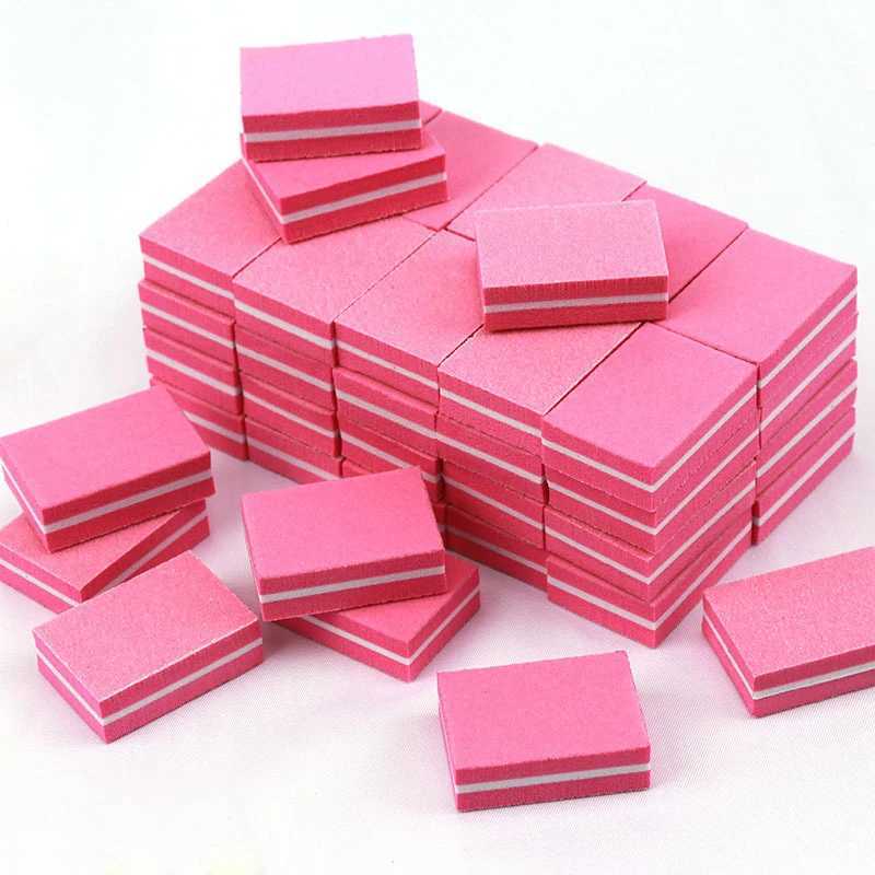 10-100Pc double-sided mini buffering sanding machine block nail art buffering polishing machine processing nail care tools nail files W240829