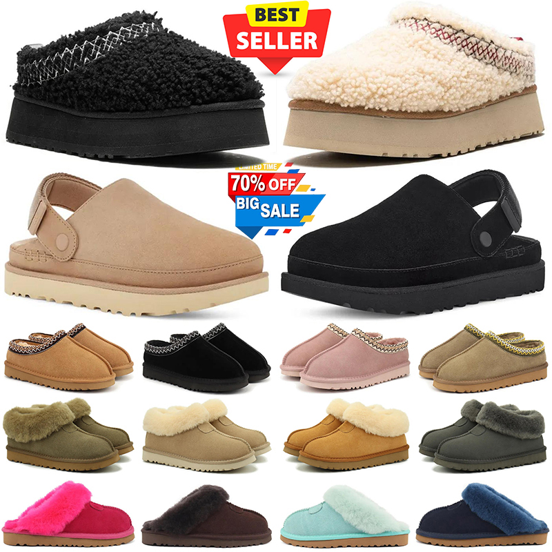 2024 Australia designer boots for men women tasman slippers goldenstar clog tazz slipper tazman platform ultra mini boot fur winter snow booties mens womens shoes