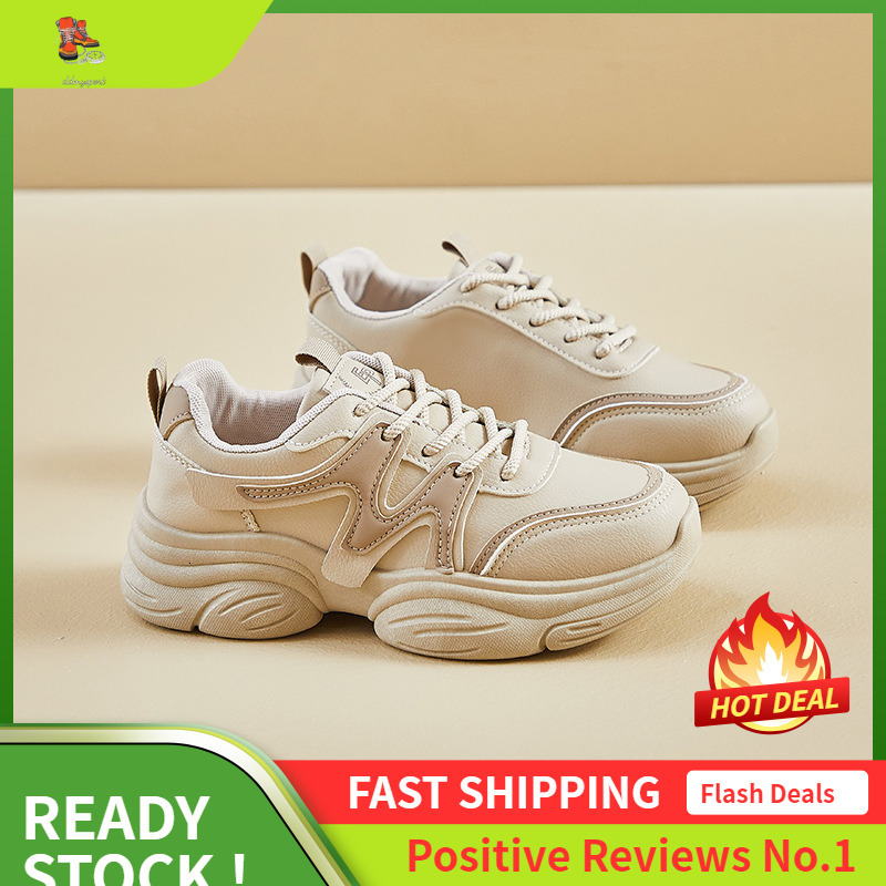 Ddmysports Ins Korean Version New Dad Shoes For Women Autumn Student Running Sports Thick Sole Height Increasing Leisure Street Shot EP OUTDOOR