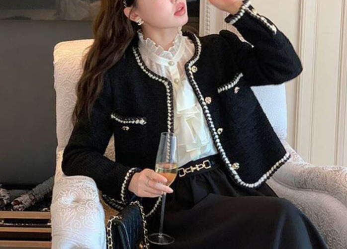 CE Polo Jacket Designer Jackets High Quality C Luxury Fashion Autumn Style Small Fragrant Women Short Jacket Triomph Socialite Coarse Tweed Tops Cardi