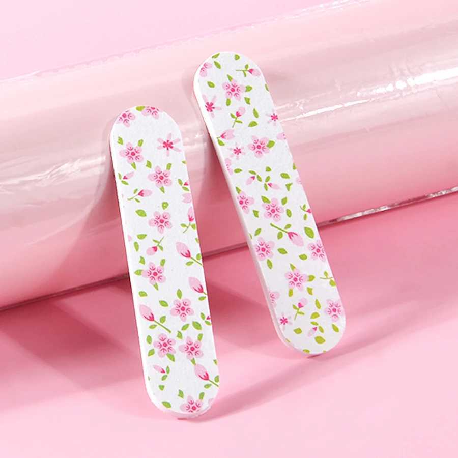 Disposable double-sided nail file Emery board travel size portable foot massage ergonomics nail care 10 pieces W240829