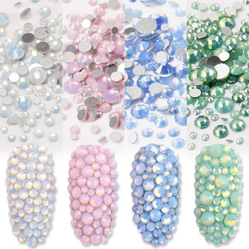 Mixed color sparkling nail rhinestone flat back crystal gemstone irregular jewelry beads handmade 3D nail art decoration accessories W240829