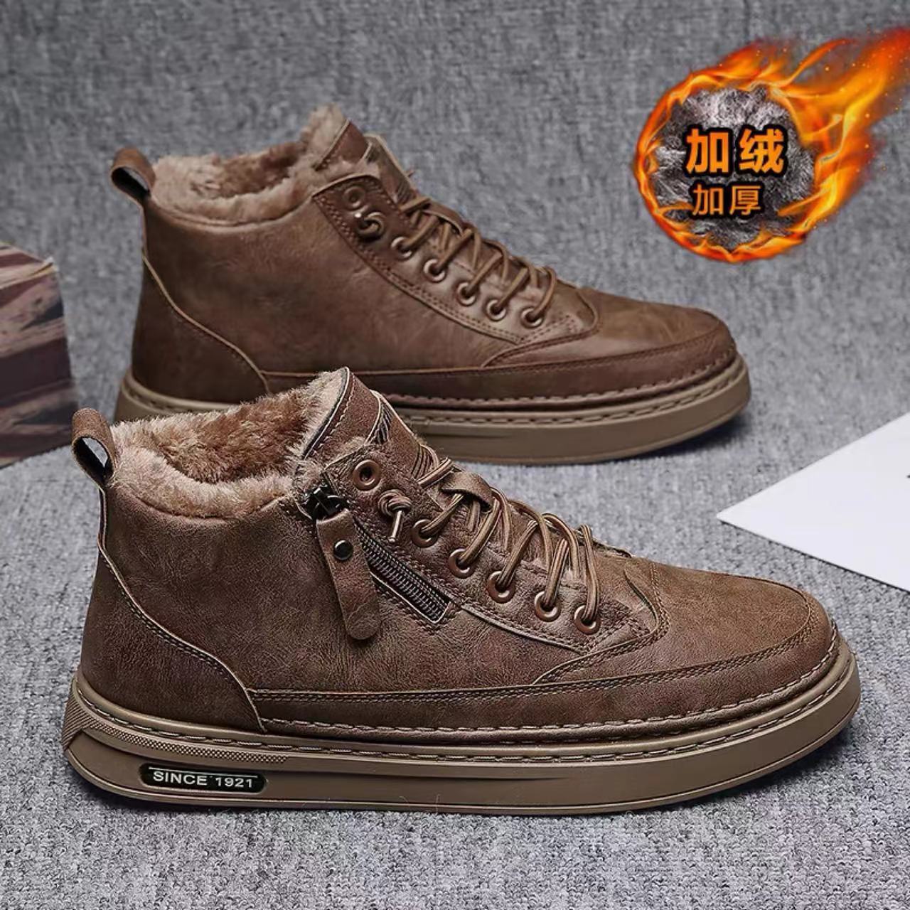 Winter Sneakers Sports Shoes Men Cotton Wool High Quality Mans Tool Boots Trend Footwear New Tenis 2023 fed4
