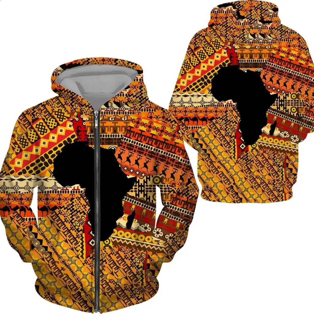 African Danshiki Hoodie 3D Printed Zipper Sweatshirt Mens Hoodie Super Large Hoodie Childrens Zipper Sweatshirt Track Coat 240829