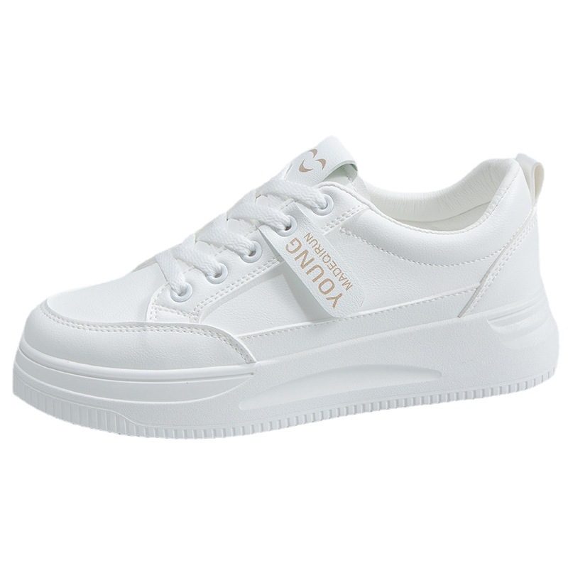 Women's 2023 Spring New Thick-soled Female Casual Shoe for Sports Students Sneakers Woman White Platform Sports Shoes