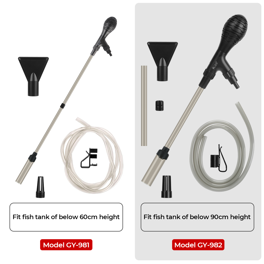 Siphon for Fish Tank Gravel Cleaner Aquarium Water Change Pump Cleaning Tool Water Filter Pump Handheld Water Flow Regulate