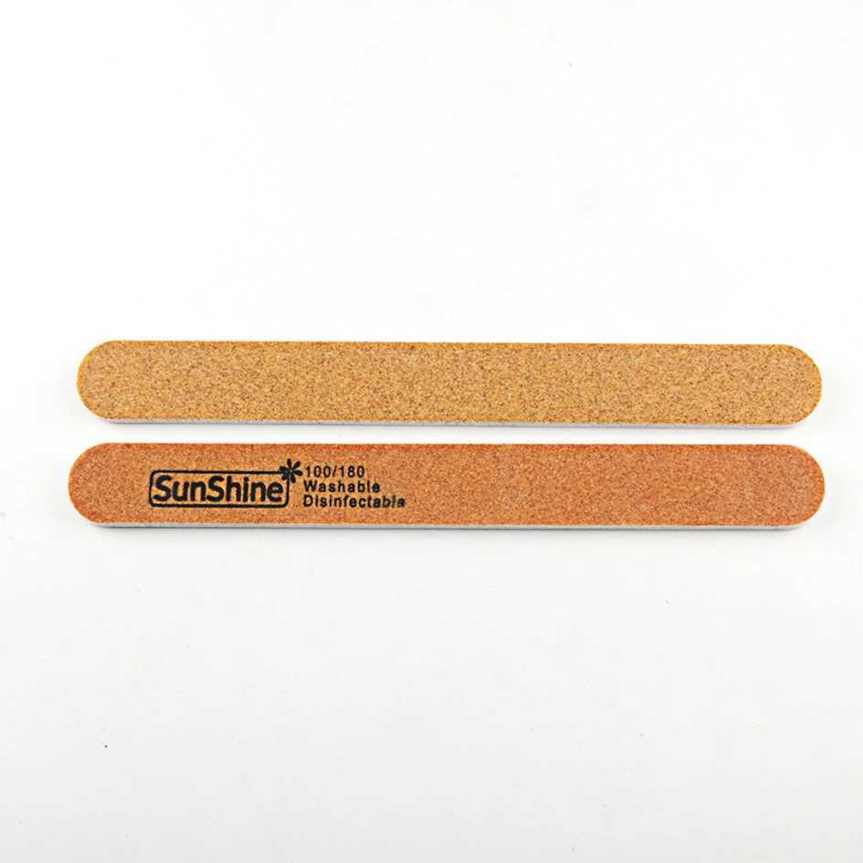 SunShine 25pcs wooden nail file sturdy thick sandpaper 100/120/150/180/220/240 professional foot massage processing and polishing tool W240829