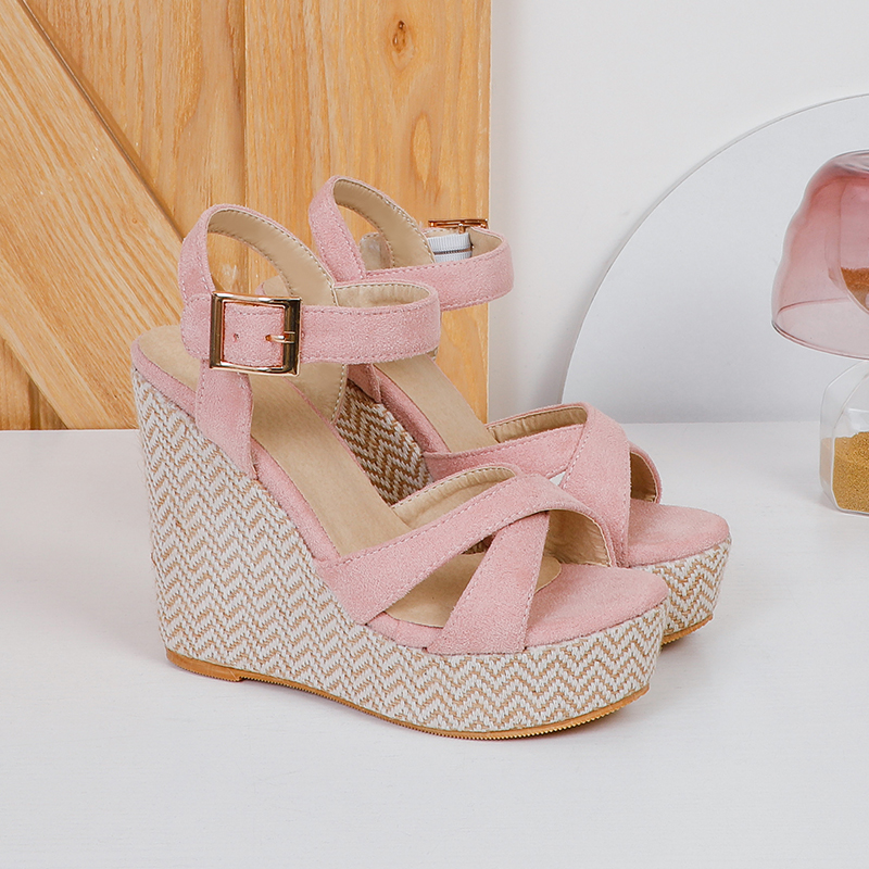 2025 new Summer Wedge Sandals For Women Fashion Heels Gladiator Sandal Platform Casual Party Shoes Female Flip ps Large Size 44 0083