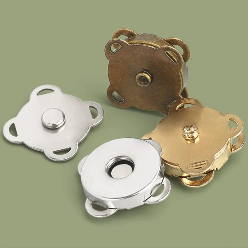 110Sets Magnetic Snap Button Metal Invisible Sew on Lock Clasps Fasteners for Purse Bags Clothes Craft DIY Accessories y241226