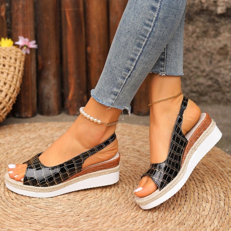 2025 NEW Summer Casual Lightweight Wedges Women Sandals peep toe Platform Shoes With Heels Sandalias Mujer e