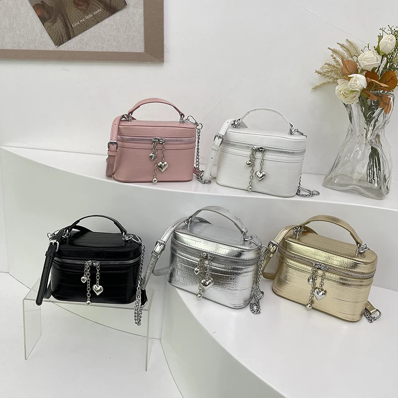 Summer Fashion High end Small perfume Summer Style Small Box Square Bag Chain Shoulder Strap One shoulder Cross Body Womens 240830