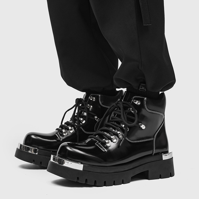 Men's New Fashion women metal Winter Comfortable Ankle Boot Men Snow Boots Casual Mens Shoes Non-Slip Male Footwear 36-44 2eea s s
