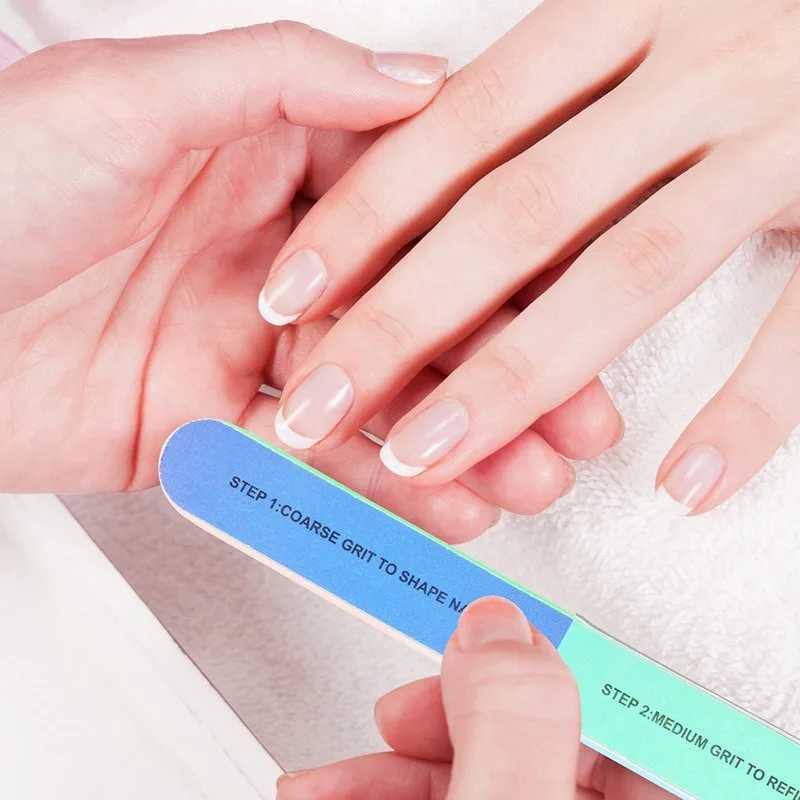 New nail art sanding file nail polish buffer block ergonomic tool sand surface sponge nail file accessories Pk08 W240829