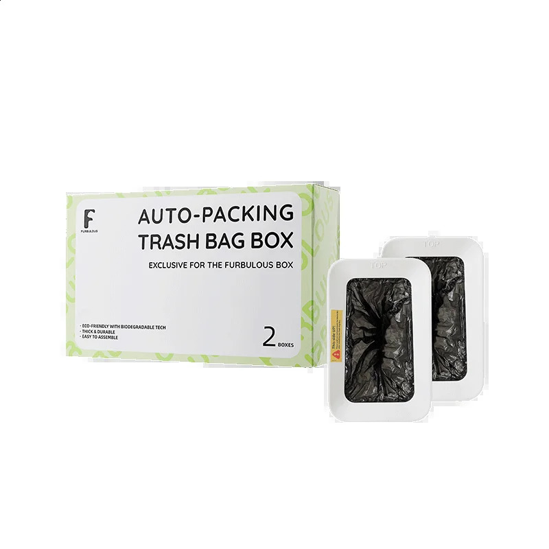 Furbulous Auto-Packing Trash Bag Box 2 Pieces Only Suitable for FURBULOUS LITTER BOX 240830