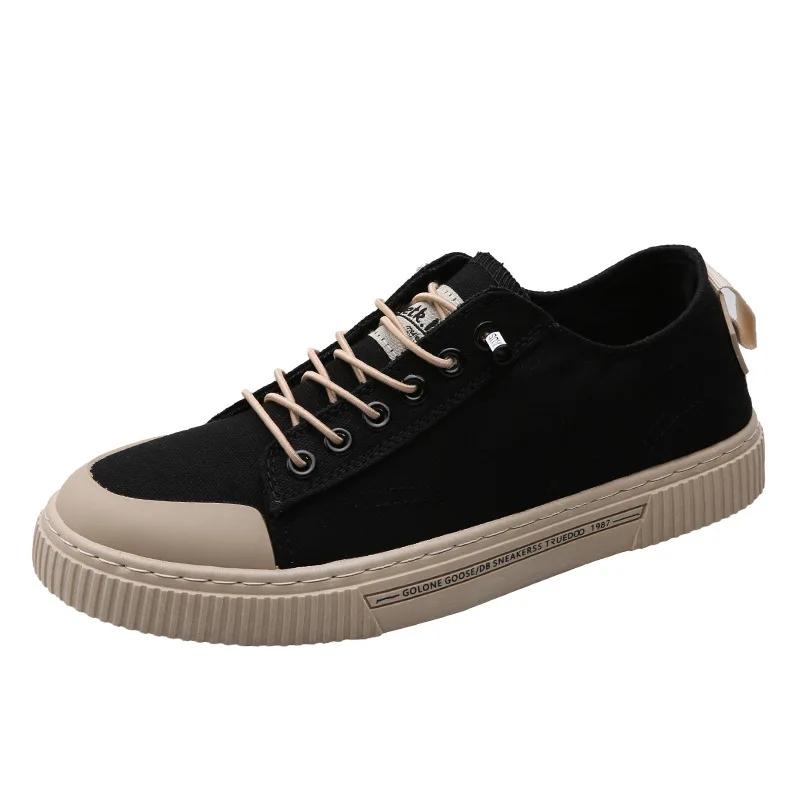 Men Canvas Shoes Vulcanized Men's Casual Sneakers Spring Summer Slip on Flat Men Loafers Skate Male Sneakers Student 2024