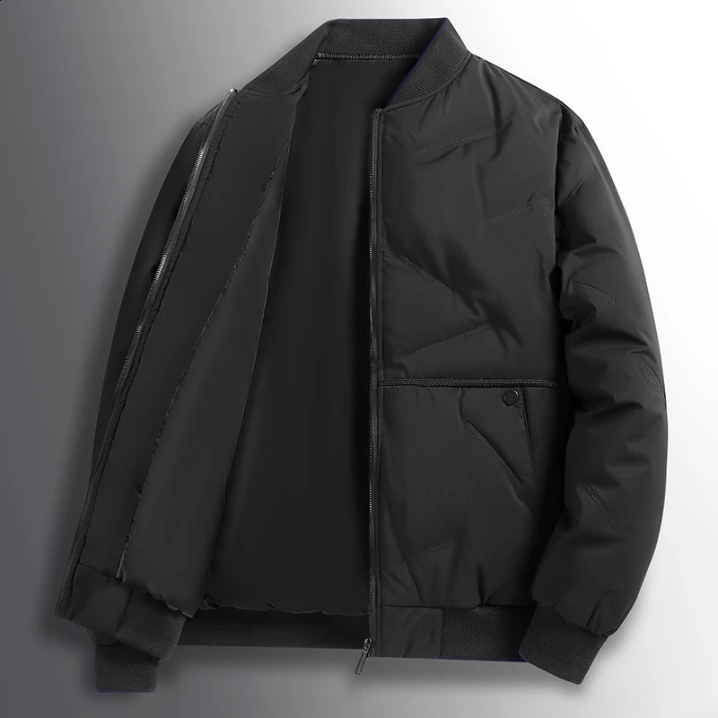 Mens thick waterproof jacket bread jacket windproof jacket warm parka coat casual coat winter autumn 240830