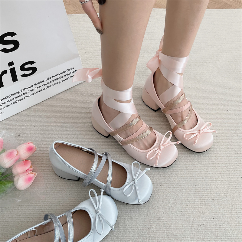 2025 new Chunky New Heels Lolita Mary Janes Spring Summer Autumn Fashion Comfy Women Dancing Shoes Pumps e4b3