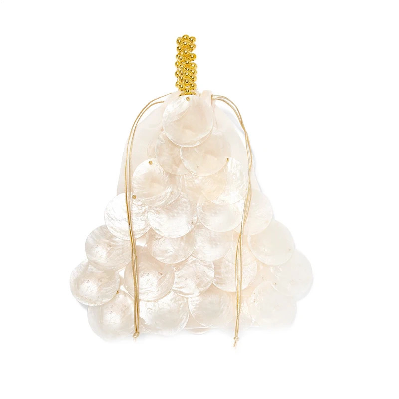 shell bags for women evening sequins handbags lady mini chain shoulder bag er girl pearl pendant crossbody bag 240830