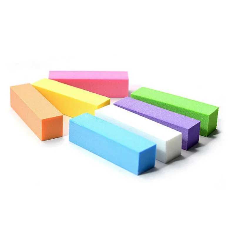 10/20 pieces of multi-color professional Japanese nail sponge rubber strips matte polishing blocks beauty nail tools nail files W240829