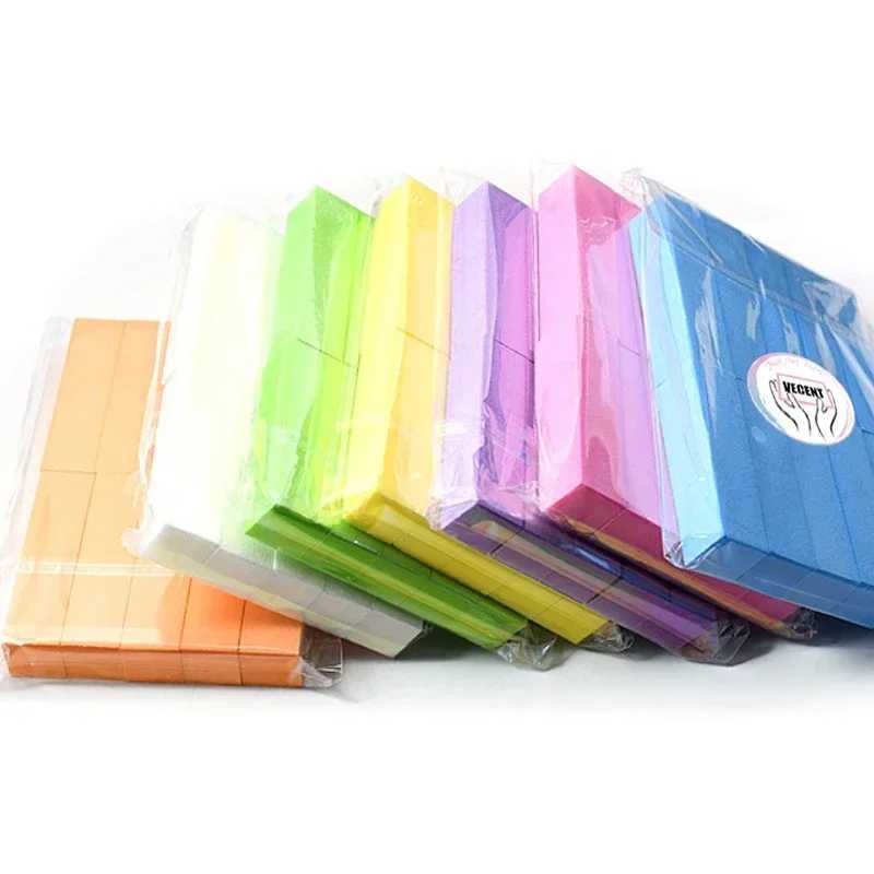 10/20 pieces of multi-color professional Japanese nail sponge rubber strips matte polishing blocks beauty nail tools nail files W240829