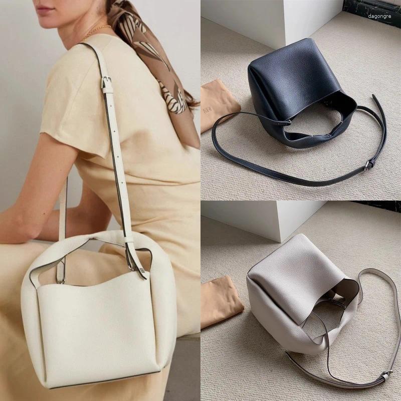 Shoulder Bags Original Imported Cowhide 2024 Women's Bag Single Crossbody Handbag Bucket e2b0