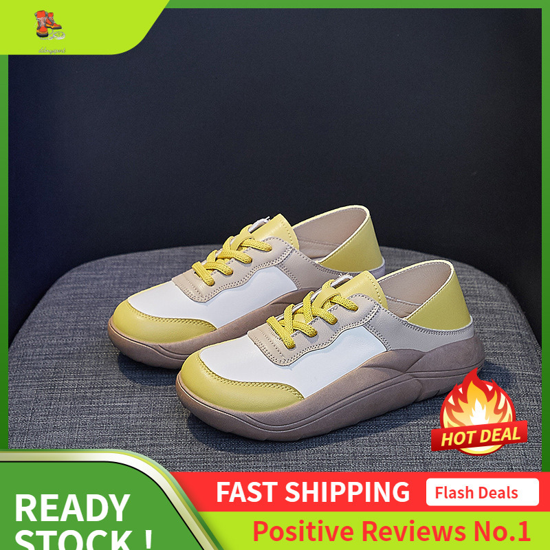 Ddmysports Spring New Korean Edition Little White Ins Students Casual Street Photography Shoes For Women Thick Soled Eight Increasing S OUTDOOR