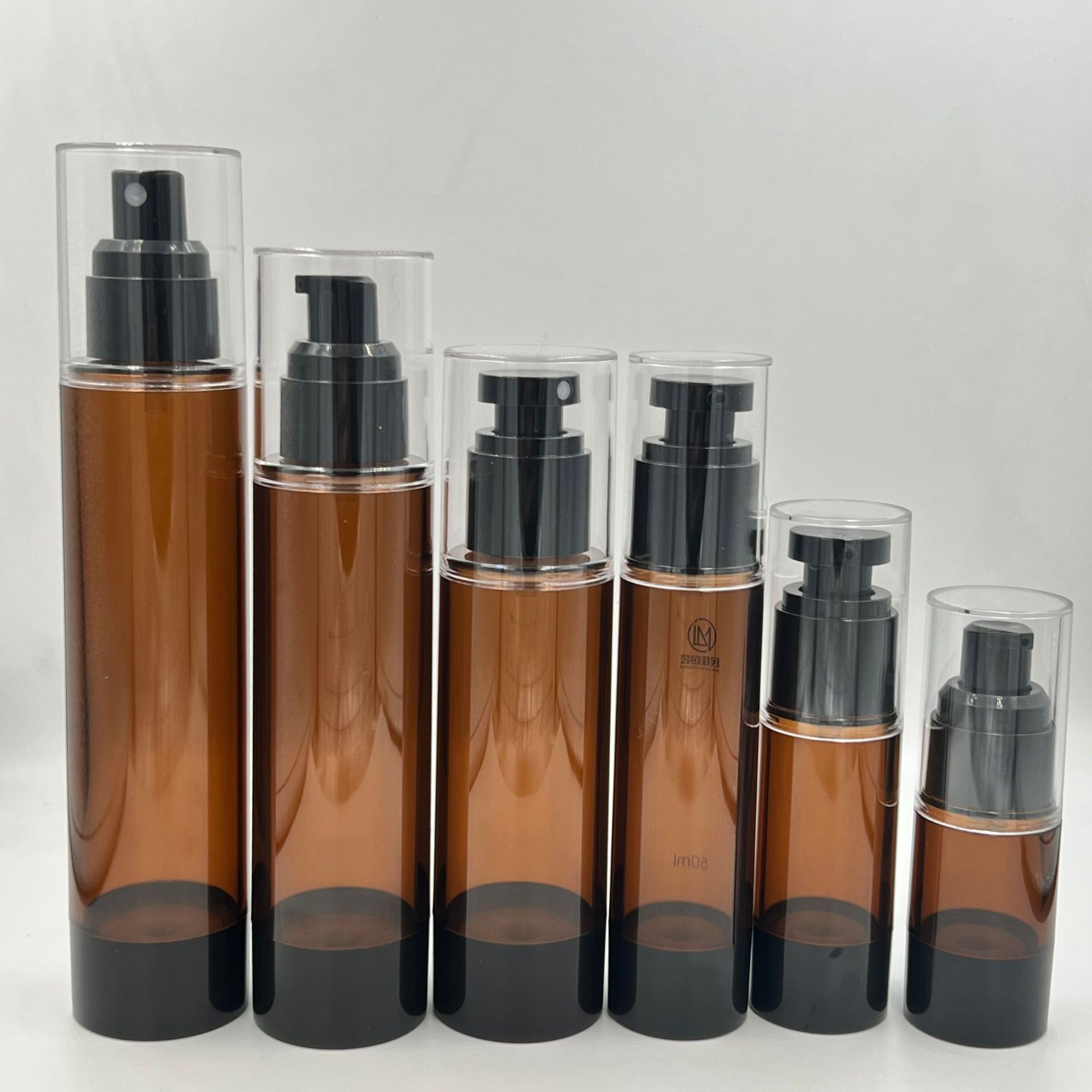 30 50 ml 100ml 120ml amber Airless Cosmetic Cream Pump Bottle vacuum travel bottles Empty Lotion Pump Bottle Dispenser