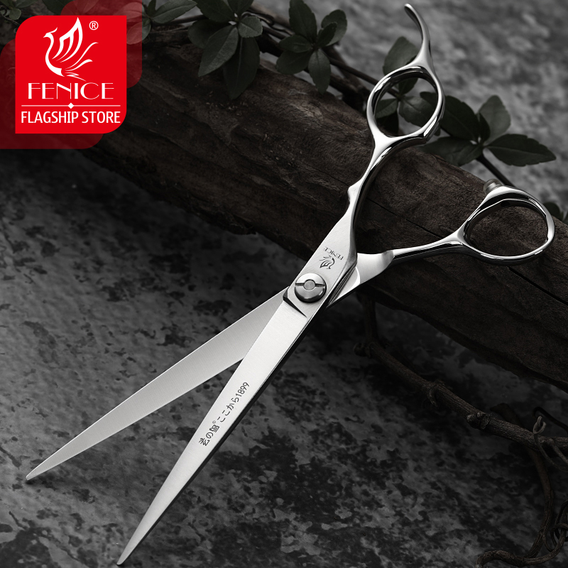 Fenice 7/7.5 inch ATS314 steel dog grooming scissors for pet cutting scissors dog scissors grooming shears tesoura tijeras
