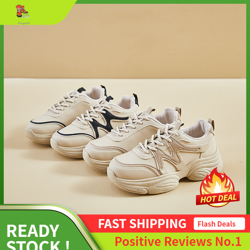 Ddmysports Ins Korean Version New Dad Shoes For Women Autumn Student Running Sports Thick Sole Height Increasing Leisure Street Shot EP OUTDOOR