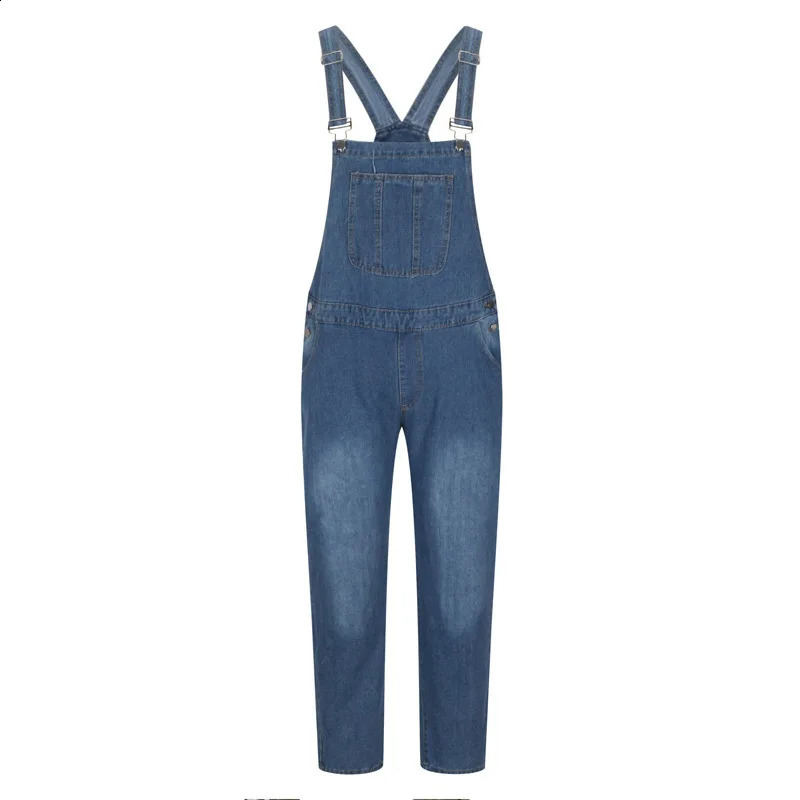 2024 Mens Jeans Overalls Men Pockets Slim Long Denim Pants Cotton Splice Straight Rompers Summer Plus Size 240826Z