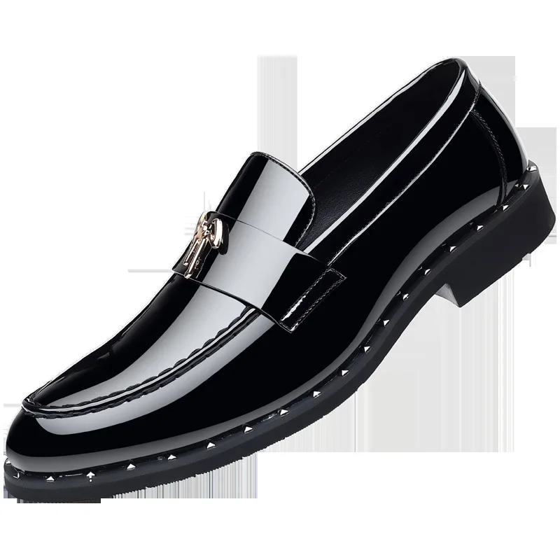 male comfortable shoe leather fashion shoes men terse mocassini loafers black high quality casual mens business dh911125171