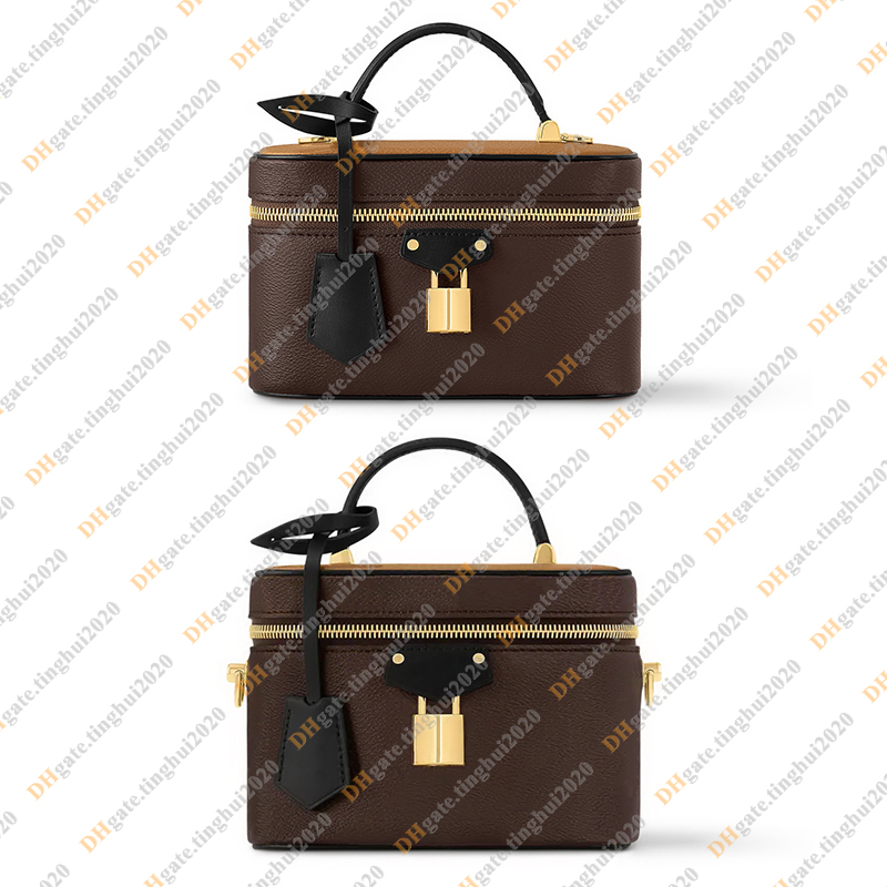 Ladies Fashion Casual Designe Luxury Vanity Chain Pouch Bag Cosmetic Bag Chain Bag Shoulder Bag Totes Handbag Crossbody TOP Mirror Quality M47125 M47128 Pouch Purse