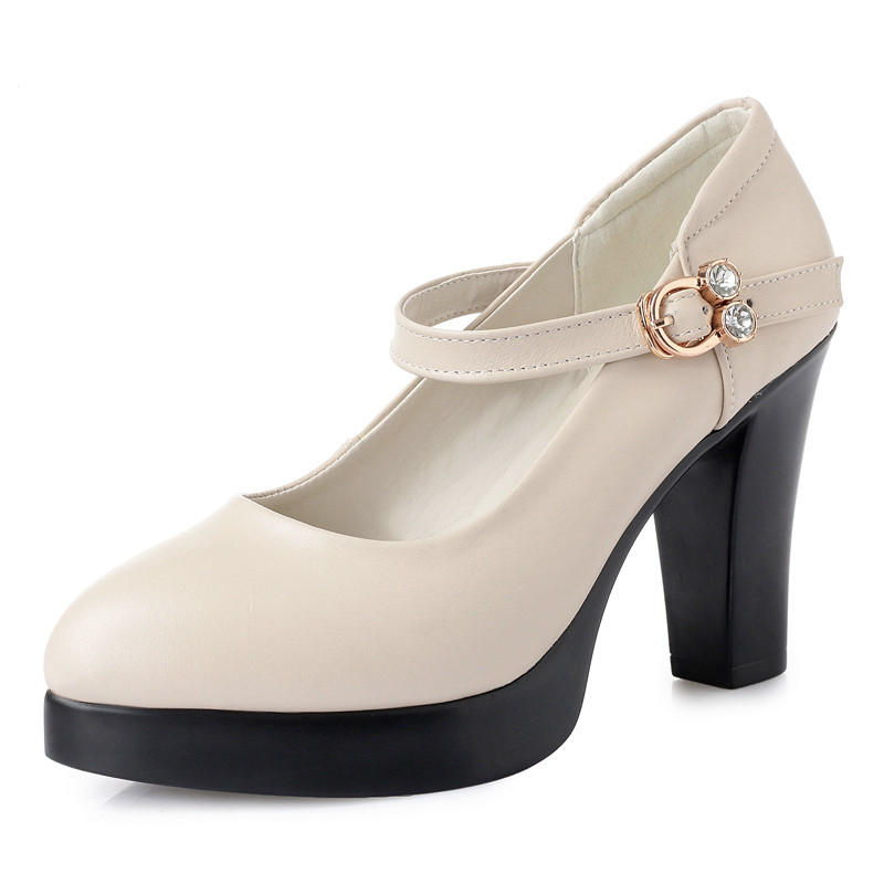 AIYUQI Women Spring Shoes High Heel 2024 New Women Platform Genuine Leather Fashion Red Wedding Shoe Dress Shoes Women