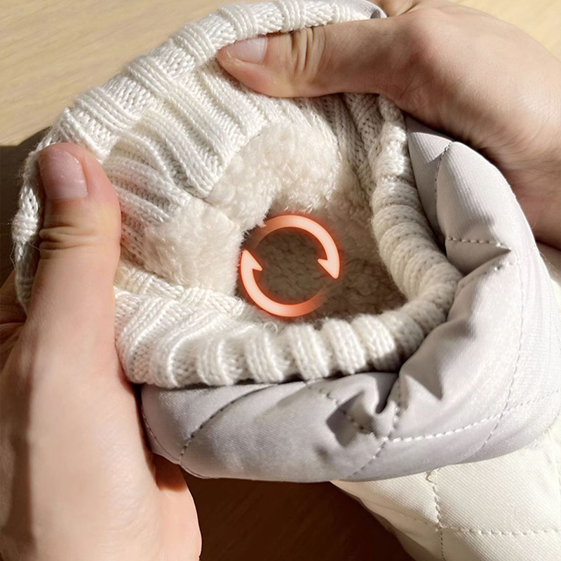 2023 New Winter Cotton Shoes for Women Down Waterproof Colth Snow Female Thick Bottom Keep Warm Plush Ankle Boots Woman