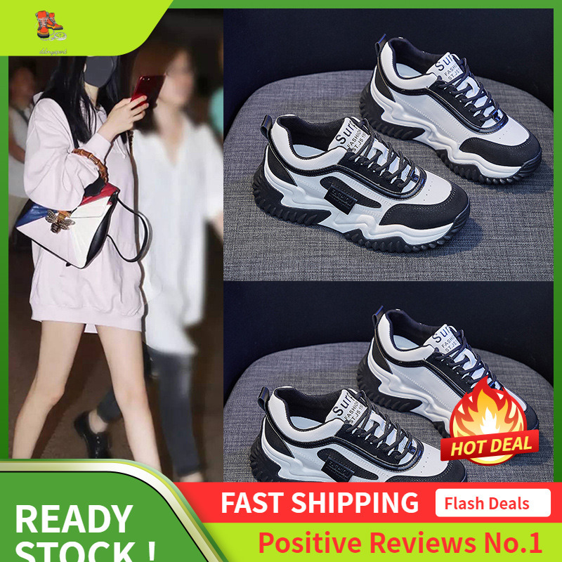 Ddmysports Korean Version Dad Spring New Breathable Sports Instagram Trendy Student Thick Soled Casual Shoes For Women Y OUTDOOR
