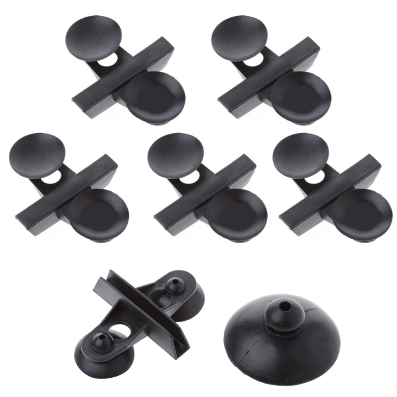 C5AC 5pcs Aquarium Fish Tank Suction Cup Divider Black Plastic Sheet Holders Hot