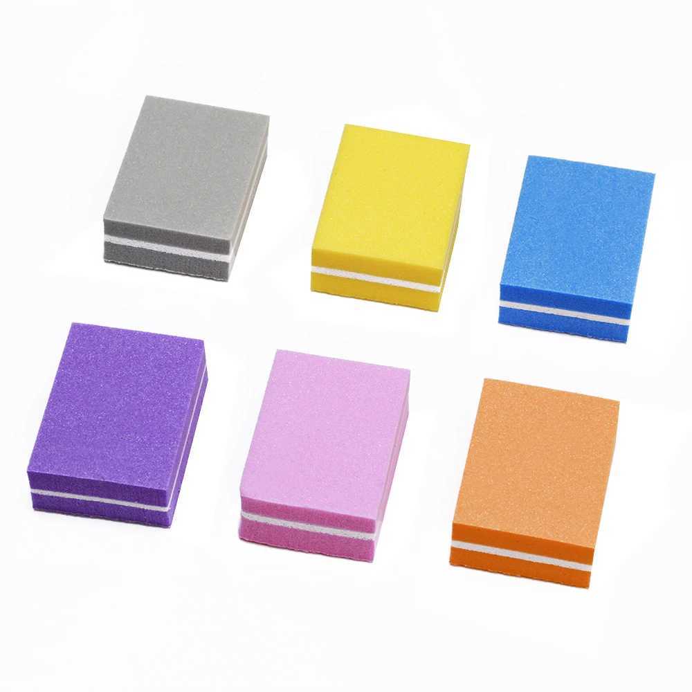 20 pieces/set of nail buffer file Mini nail file block Multicolor sponge for UV gel nail polish sanding buffer strip Manicure TF28 W240829