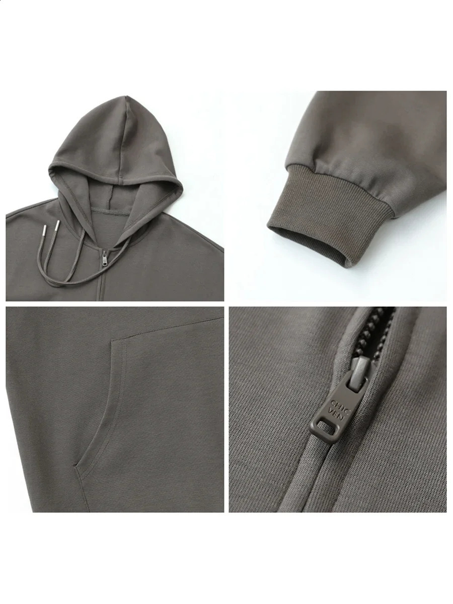 CHIC VEN Womens Sportswear Casual Loose Letter Embroidered Hoodie Jacket SpringSummer 240827