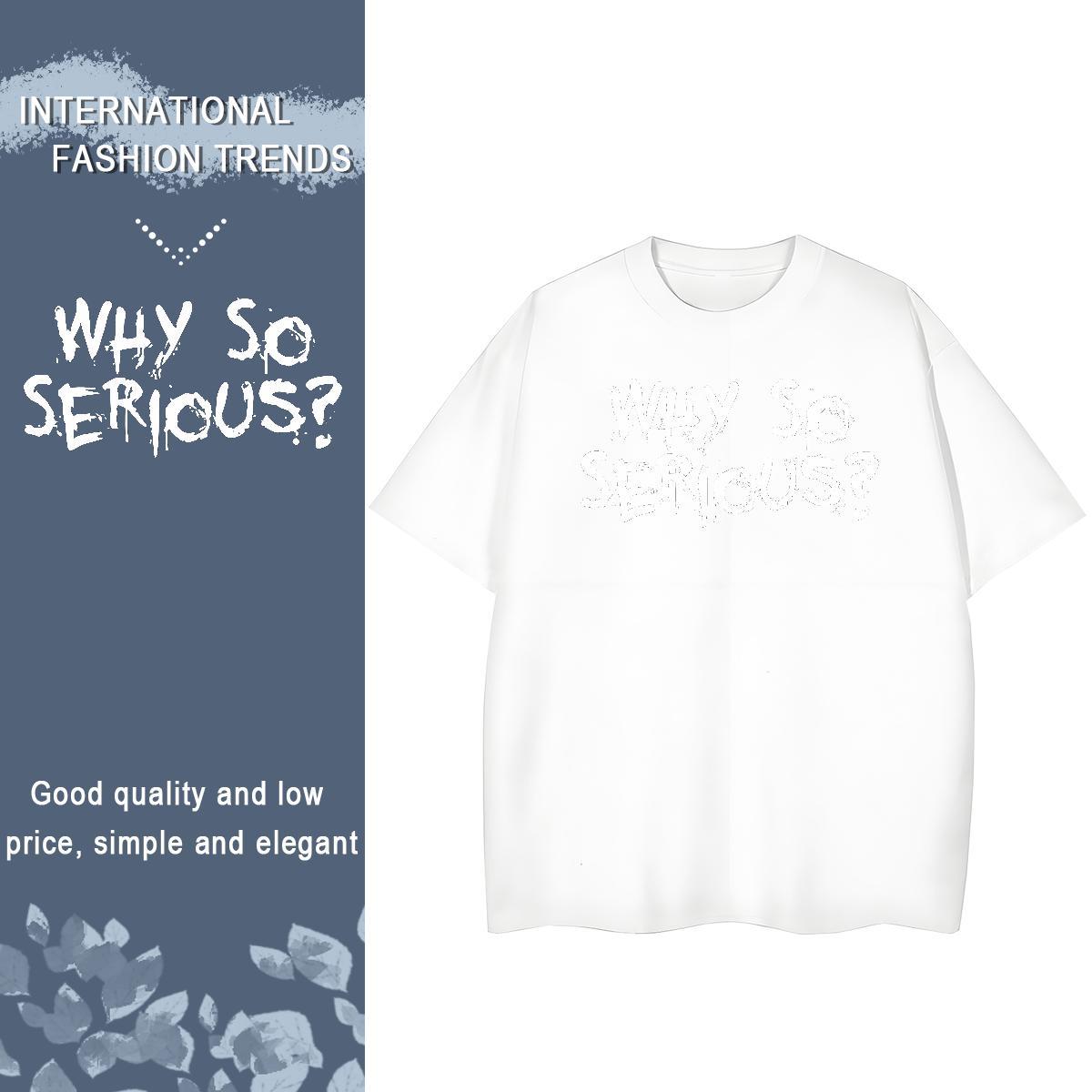 Popular Lady T shirt 100% Cotton 230g letter Street T Shirt For Woman Short Sleeve O-Neck Oversized Clothes Shirt