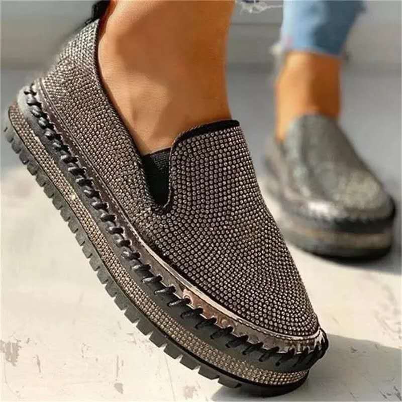 Women's 2022 Fashion Flats Rhie Bg Sewing Platform Loafers Casual Comfortable Female Shoes