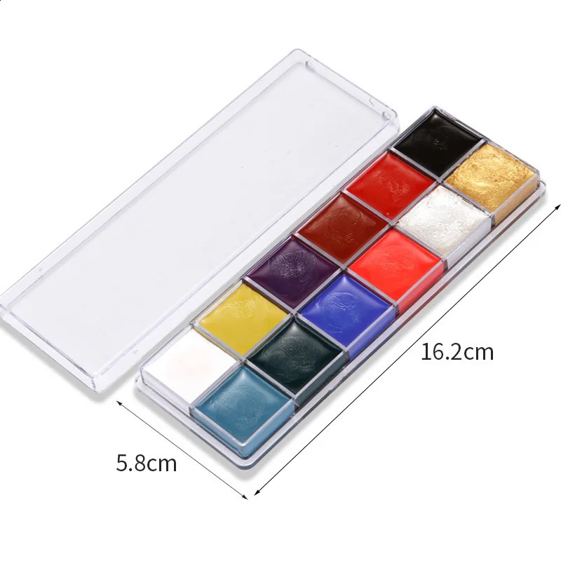 8/12/15 Color and Body Painting Children can use Performance Makeup Painting Palette Pinta Caritas Baby Halloween Makeup Festival 240829