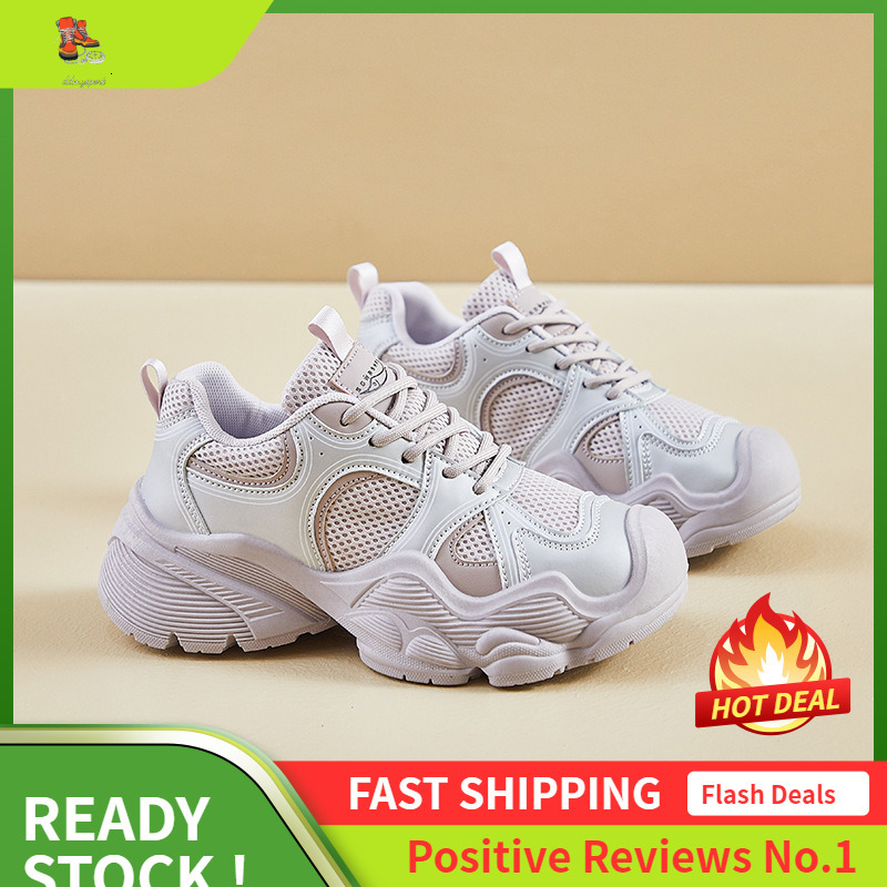 Ddmysports Ins Korean Version New Dad Shoes For Women Autumn Student Running Sports Thick Sole Height Increasing Leisure Street Shot AB OUTDOOR