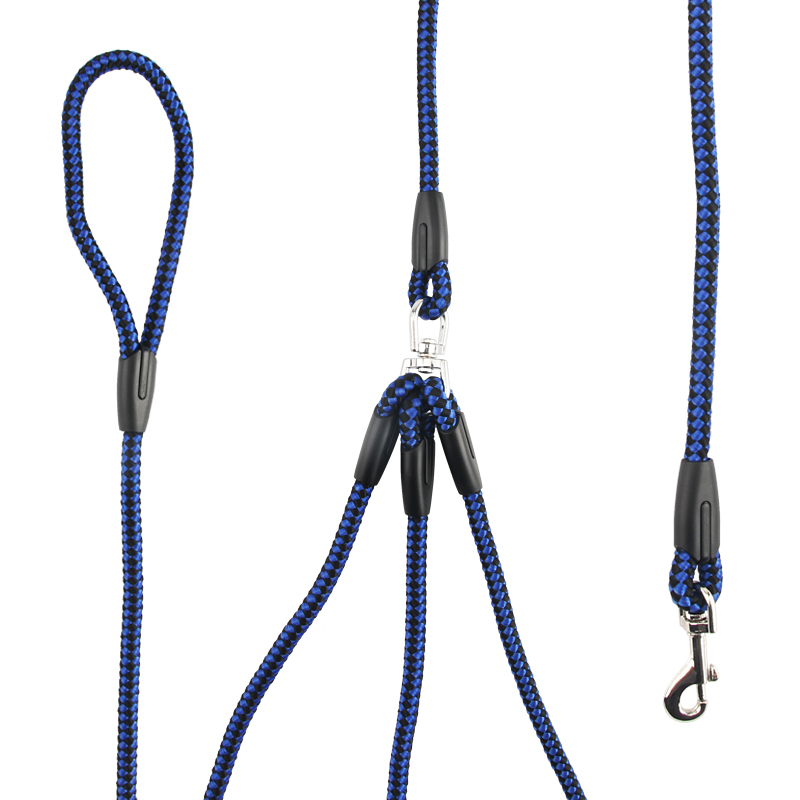 3 In 1 Durable Nylon Pet Dog Leash , 360° Swivel No Tangle Climbing Rope Removable Pet Traction Rope, Lead for Medium Large Dogs