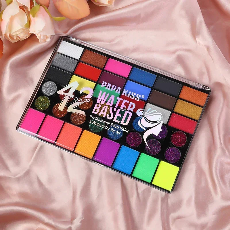 painting painting Color eye shadow Easy to clean Makeup Body painting Festival Halloween Makeup Body painting Wholesale 240829
