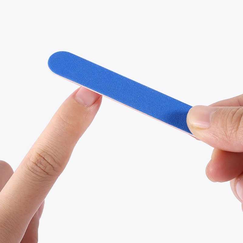 8.5cm/5cm 100 pieces double-sided nail art sanding strip wooden nail file sanding strip nail art tool W240829
